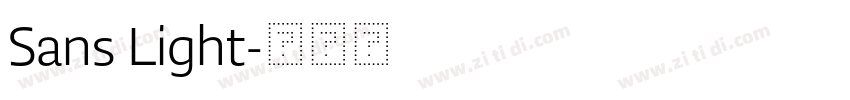 Sans Light字体转换
